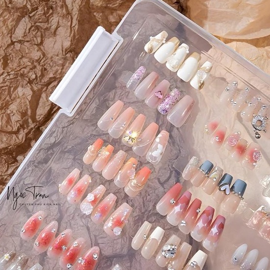 Hộp Trưng Bày Móng Mẫu | Bảng Màu Chống Bụi Bẩn & Chống Nước