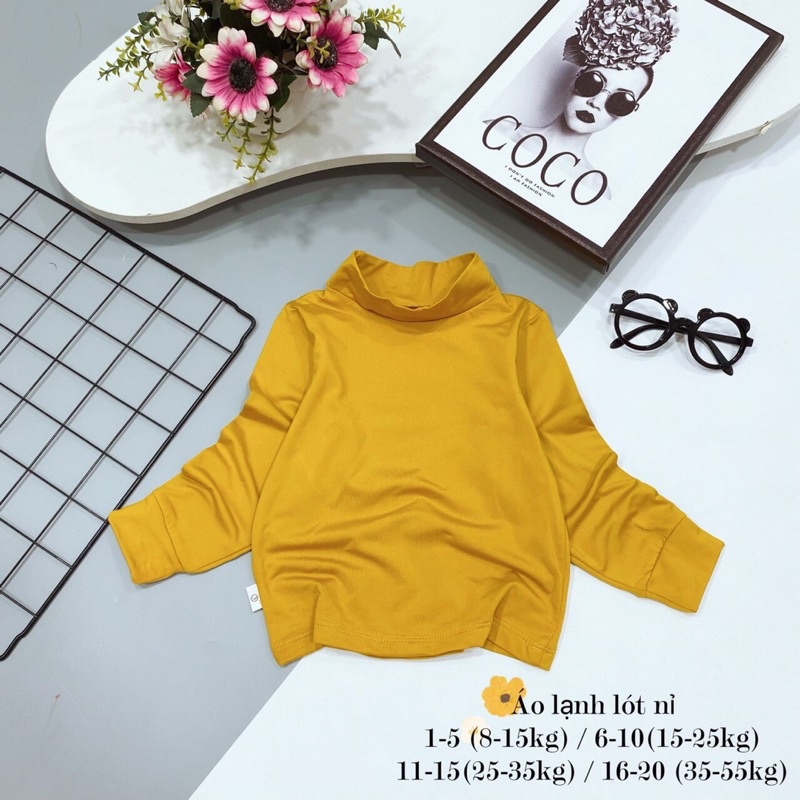 Áo lót nỉ cho bé 9 -22kg