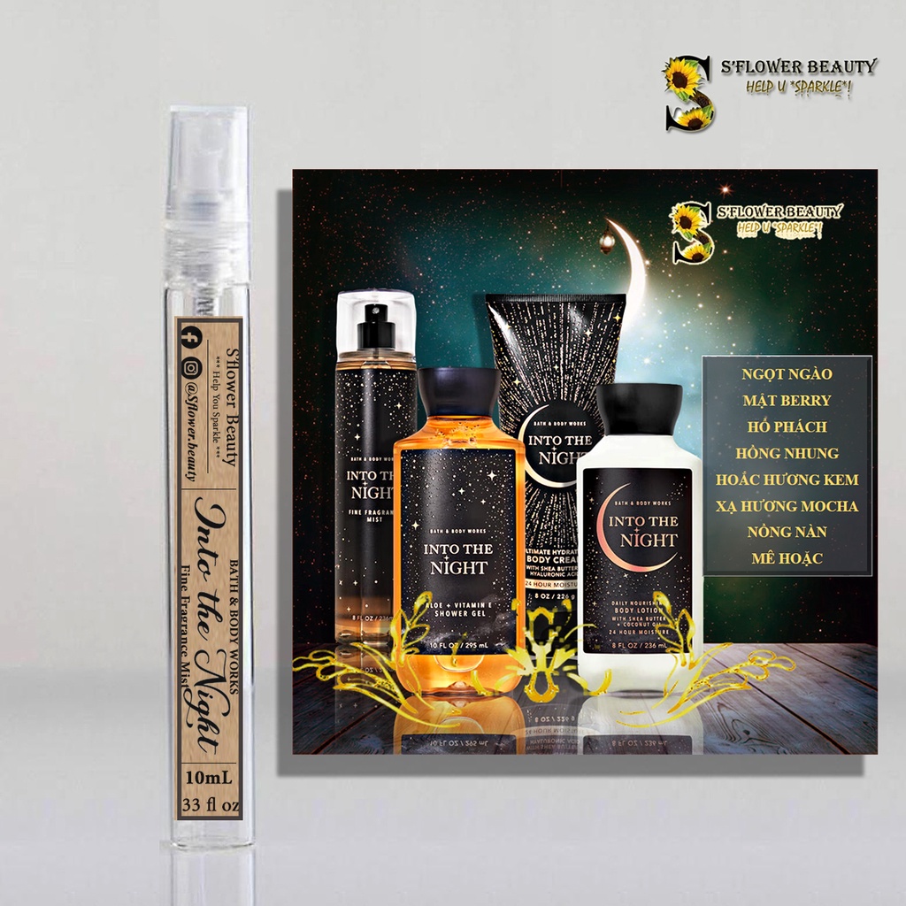 Siêu Mini 10ml | Sweet & Warm | Auth US | Xịt Thơm Nước Hoa Toàn Thân Bath & Body Works Fine Fragrance Body Mist | BigBuy360 - bigbuy360.vn