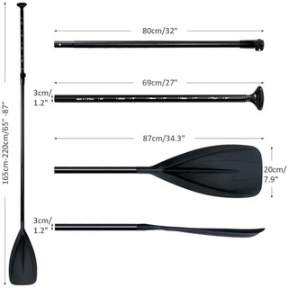 Mái chèo nhôm SUP 3 khúc ( nhẹ, chắc chắn)