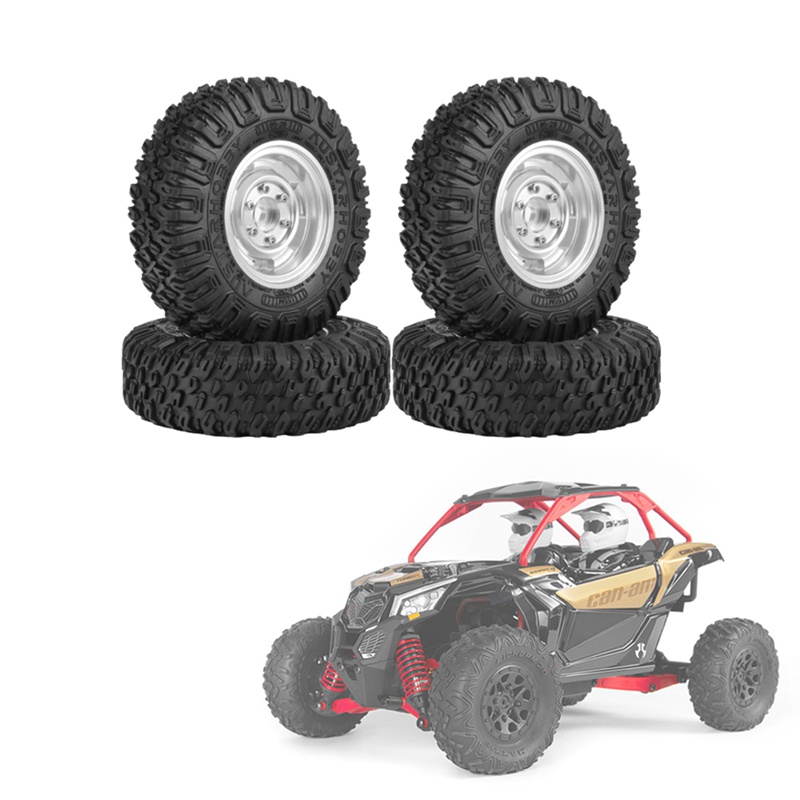 Set 4 Bánh Xe 85mm 1.55 Inch Chuyên Dụng Cho Xe Điều Khiển Từ Xa Axial Yeti Jr RC4WD Tamiya CC01 1 / 10