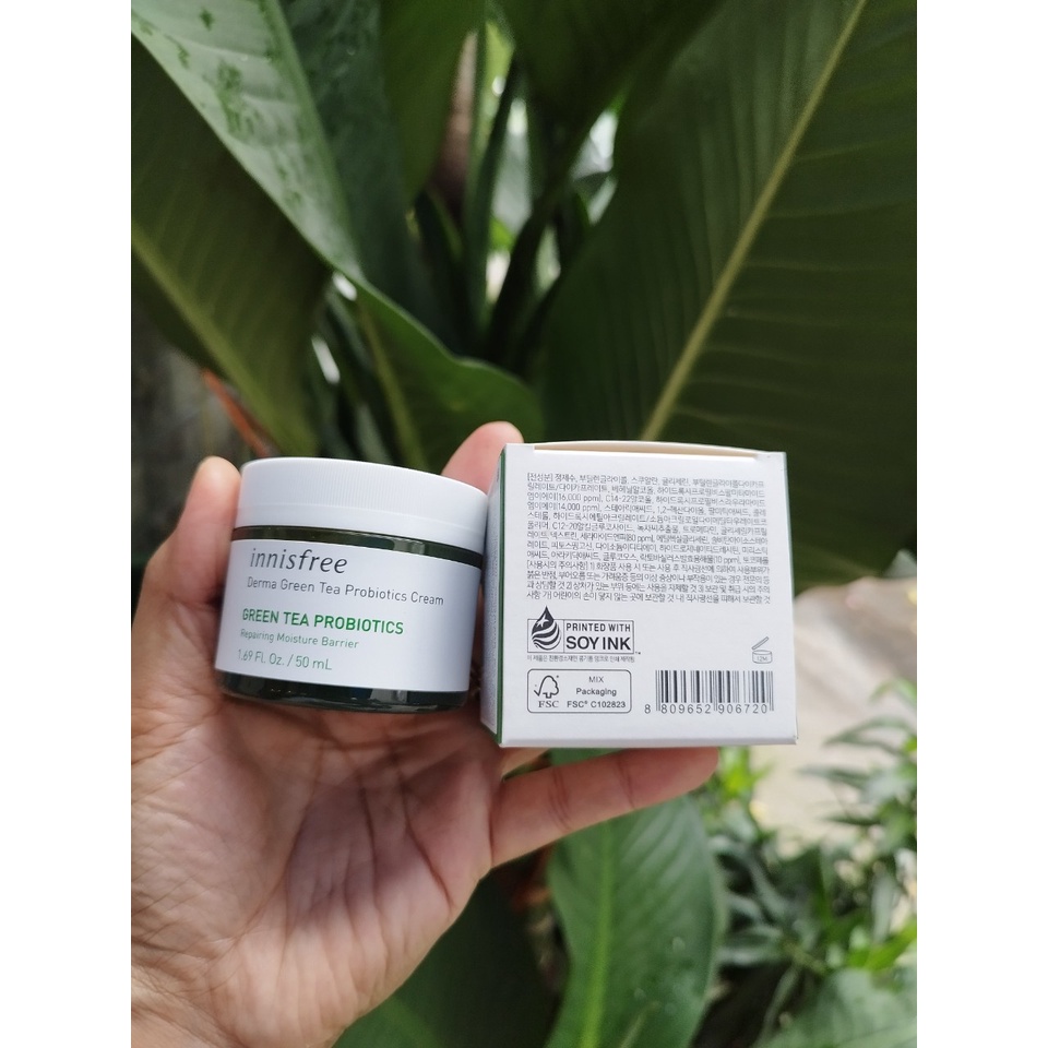 Kem dưỡng da innisfree Green Tea Probiotics - Hệ men vi sinh bảo vệ da xinh 50ml