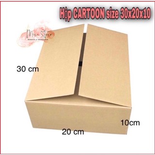 HỘP CARTOON 30x20x10cm , Hộp giấy cứng đóng hàng, hộp cod
