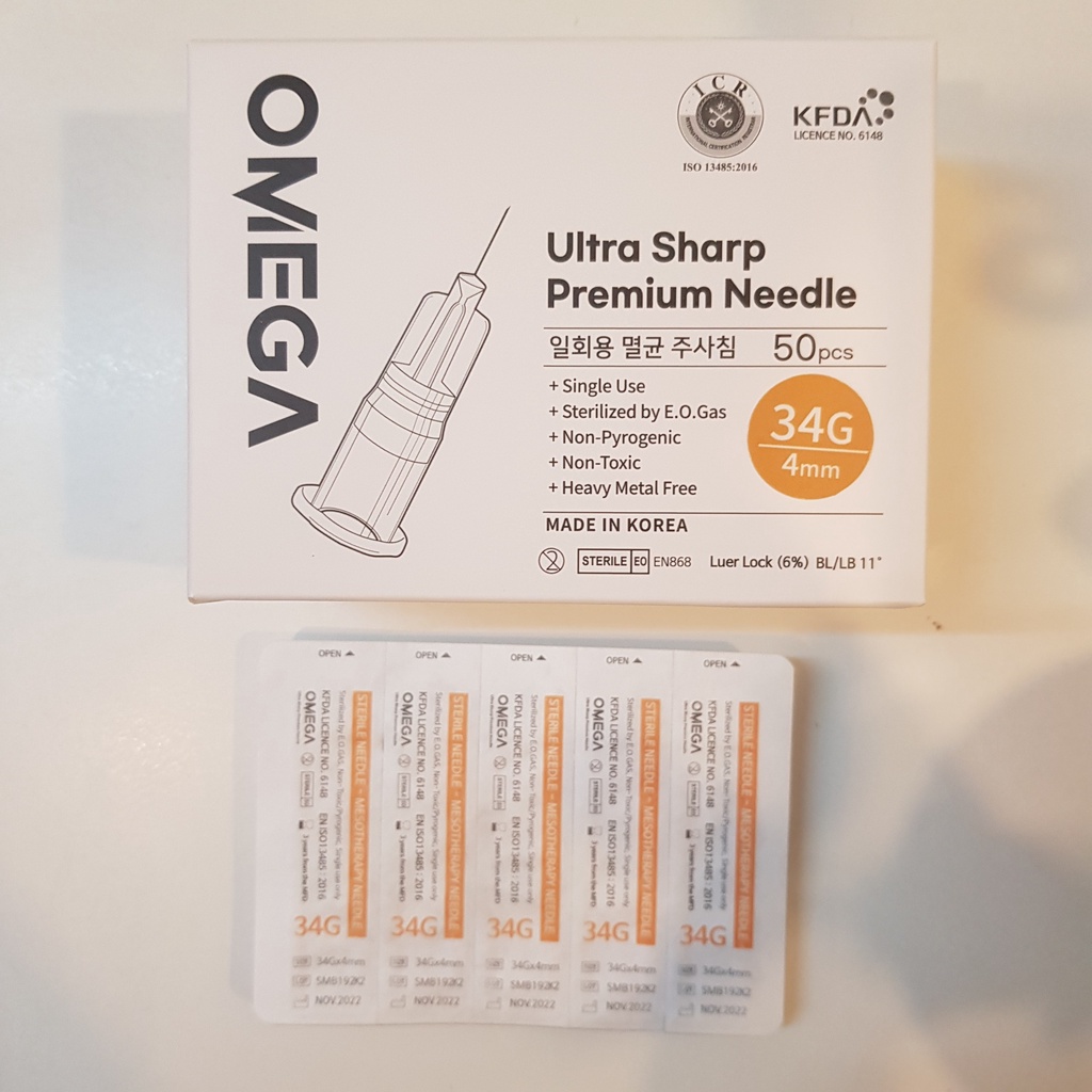 Đầu kim meso 34g Sharp Needles Hàn Quốc
