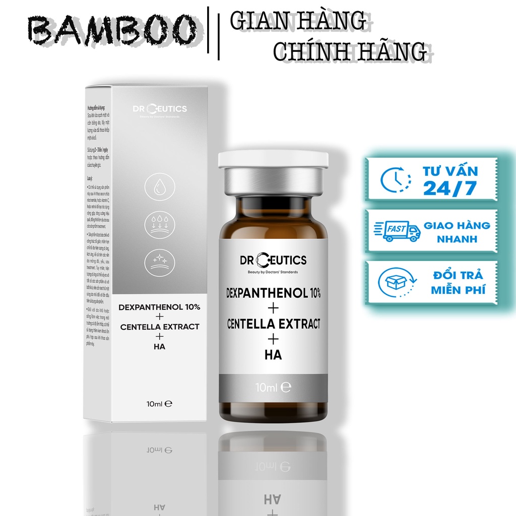 DRCEUTICS  Serum B5 DrCeutics Cấp Ẩm Và Phục Hồi Da Dexpanthenol 10% + Centella Extract + HA - 10ML( Chính Hãng )