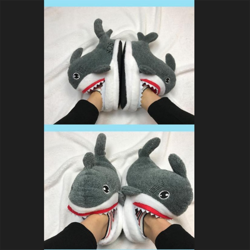 Dép bông đi trong nhà Dép trong nhà cá mập siêu Cute MK0809