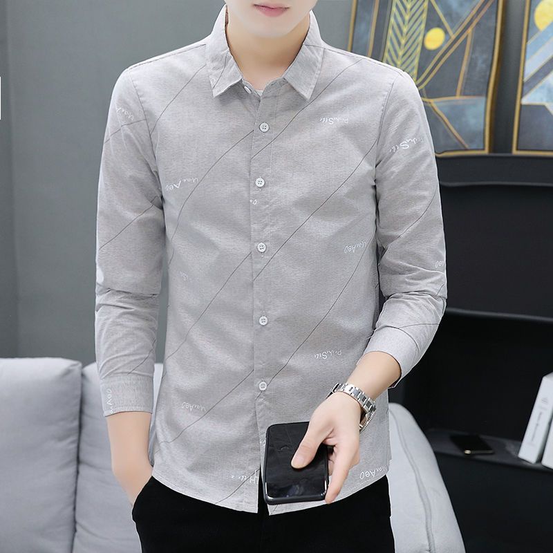 Áo Khoác Sơ Mi Tay Dài Dáng Rộng In Hình Tờ Báo Kiểu Hàn Quốc Thời Trang Cho Học Sinh