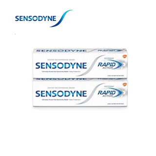 Bộ 2 Kem đánh răng giảm ê buốt Sensodyne Rapid Action Whitening 100g/tuýp giảm ê buốt nhanh và làm trắng răng