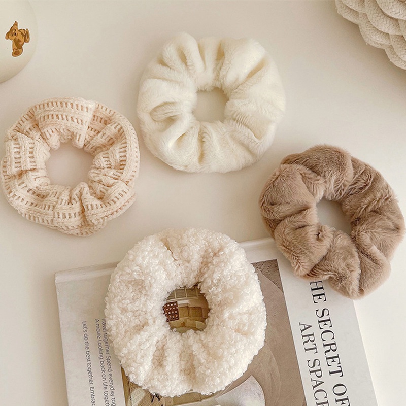 Ygt set 7 Dây Cột Tóc Cao Su Nhung Mịn Thời Trang Mùa Đông Dành Cho Nữ