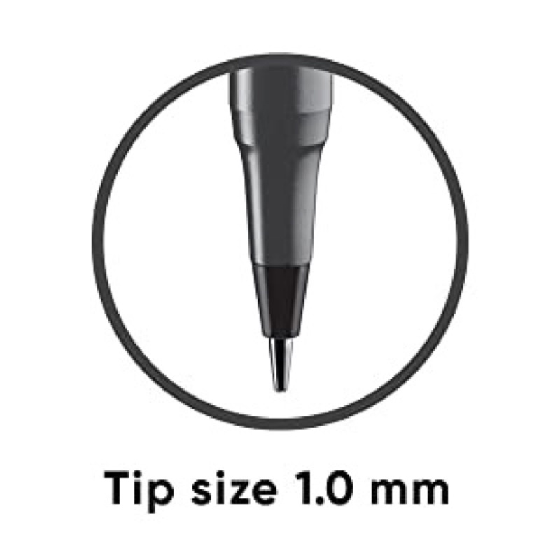 Bút bi nắp gài Linc Pentonic đầu bút 0.7 mm viết trơn tru êm mượt thiết kế tối giản văn phòng học sinh - hàng Ấn Độ