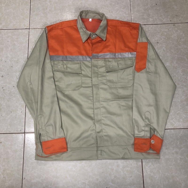 Quần áo bảo hộ may kỹ vải kaki dày dặn thoáng mát cho kỹ sư, giám sát, công nhân công trường - BHHD06