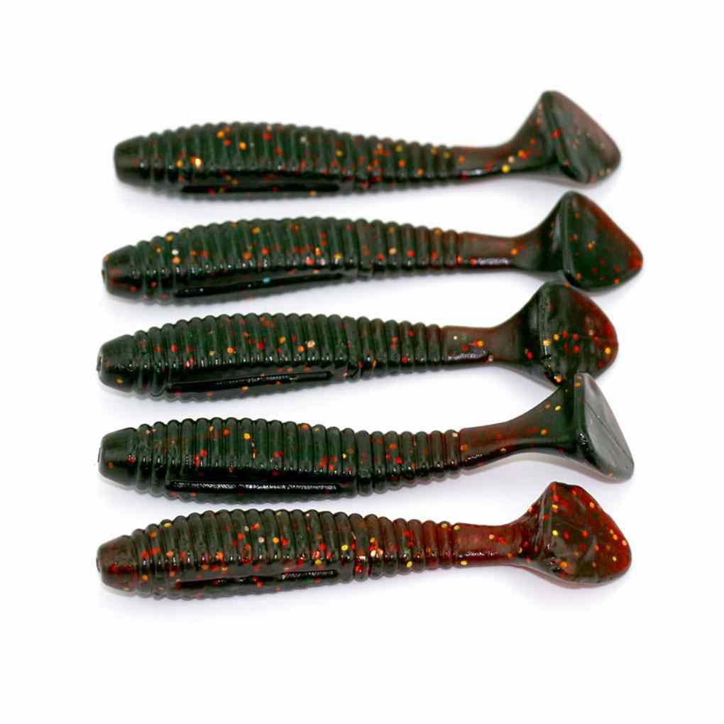 Set 5 Mồi Giả Nhử Cá Bằng Nhựa Mềm Hình Chữ T