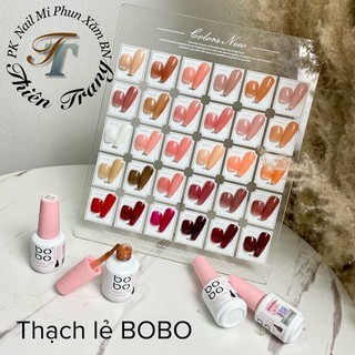 sơn thạch BOBO đen trắng trắng sữa siêu đặc chai 15ml