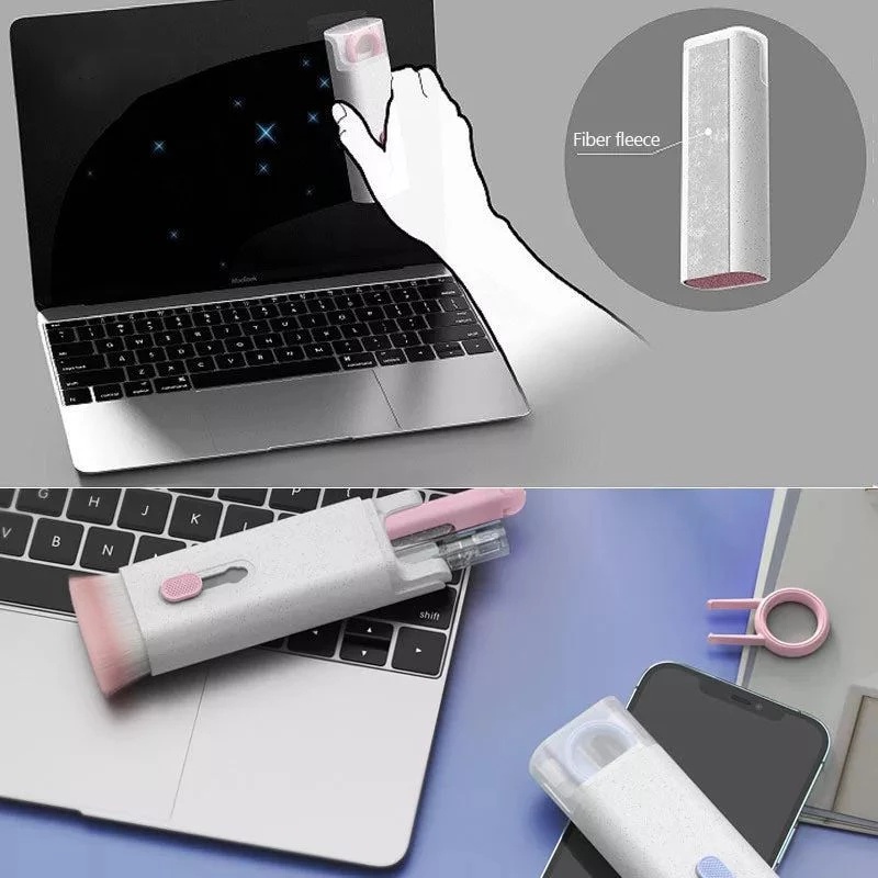 Bàn Chải Khử Từ Máy Tính / Bộ Làm Sạch Điện Thoại Bảy Trong Một &amp; Tai Nghe Bluetooth / Nắp Kéo / Bàn Chải Chi Tiết / Dụng Cụ Làm Sạch Điện Tử