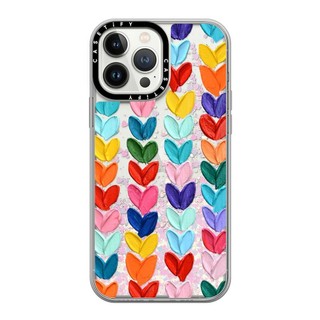 Ốp Lưng CASETlFY | Clear Polka Daub Hearts | Impact