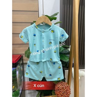 bộ ngắn unchi cúc giữa hoa văn màu