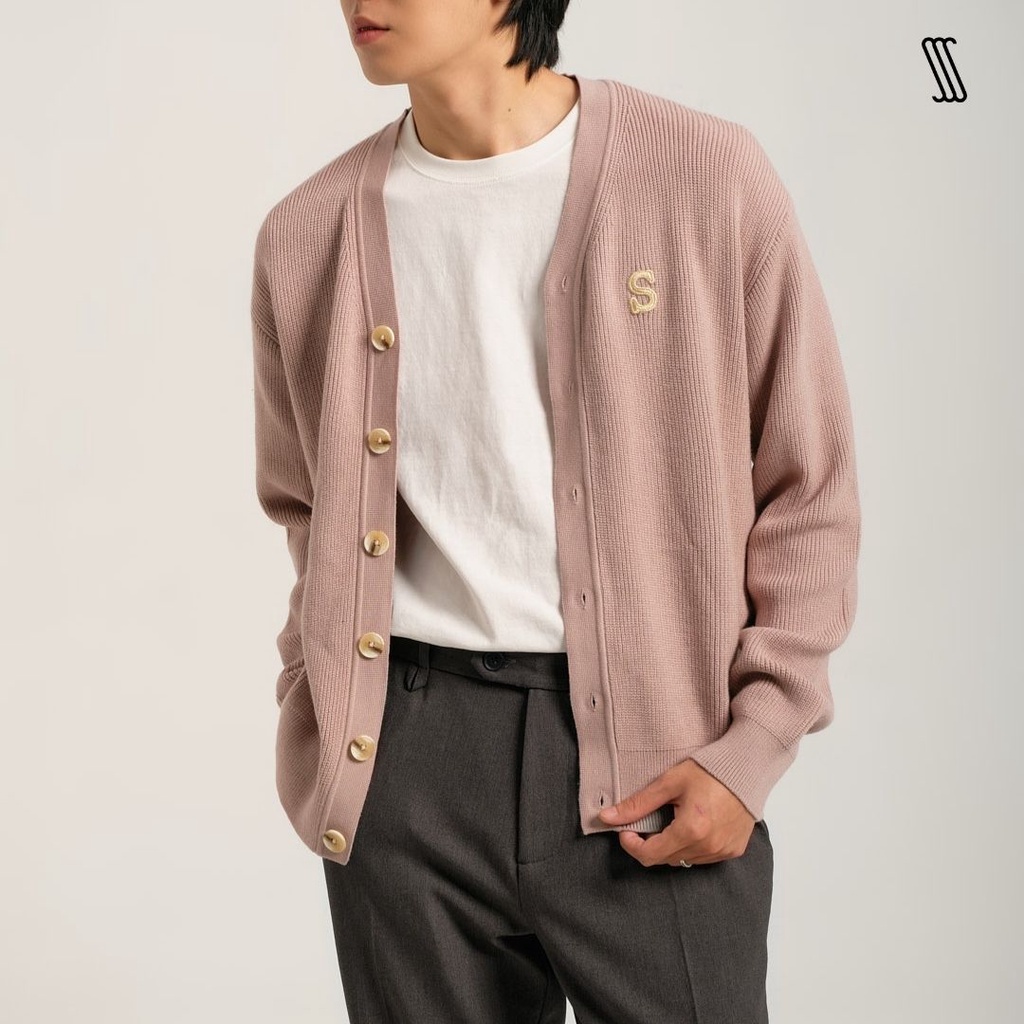 Áo khoác cardigan len nam SSSTUTTER phong cách hàn quốc S CARDIGAN