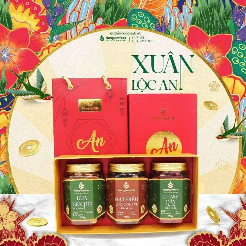 SET QUÀ TẾT TRUYỀN THỐNG XUÂN LỘC AN - NONGLAMFOOD