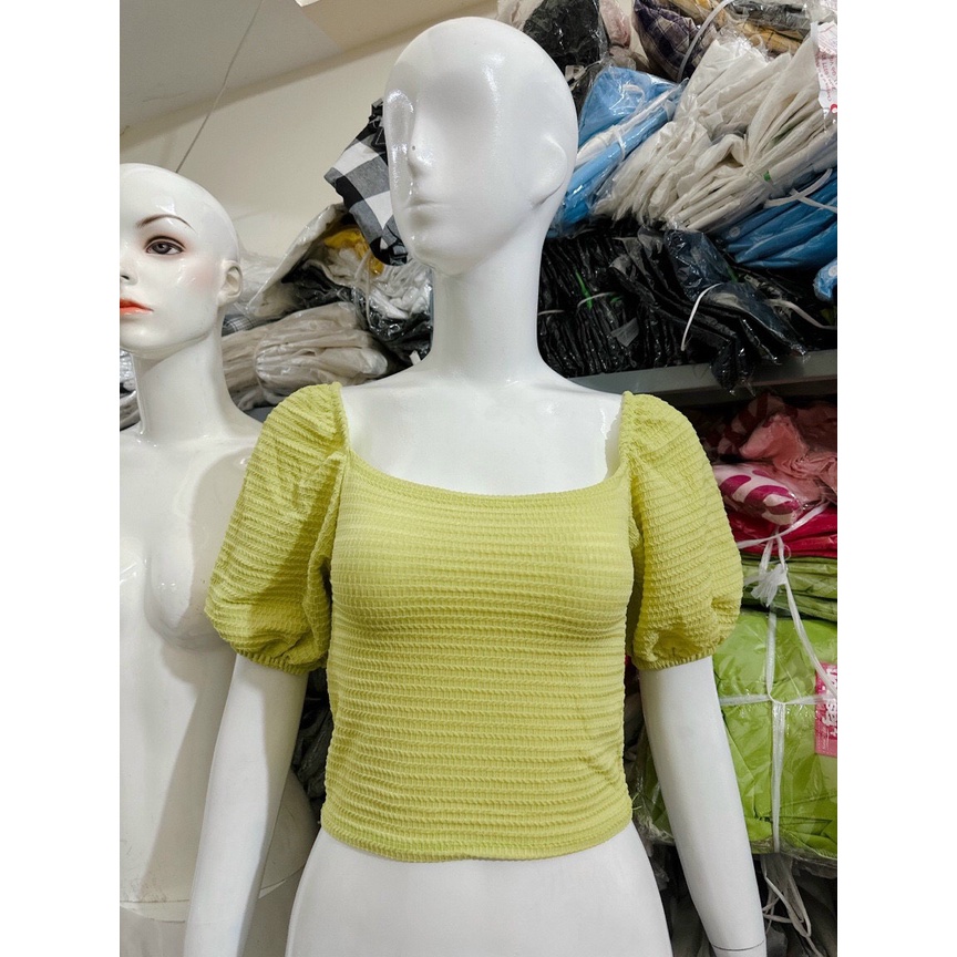 áo xốp tay phồng cổ vuông hot