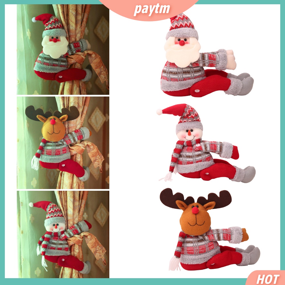 [PTM] Dây Buộc Rèm Cửa Sổ Họa Tiết Giáng Sinh Trang Trí Phòng