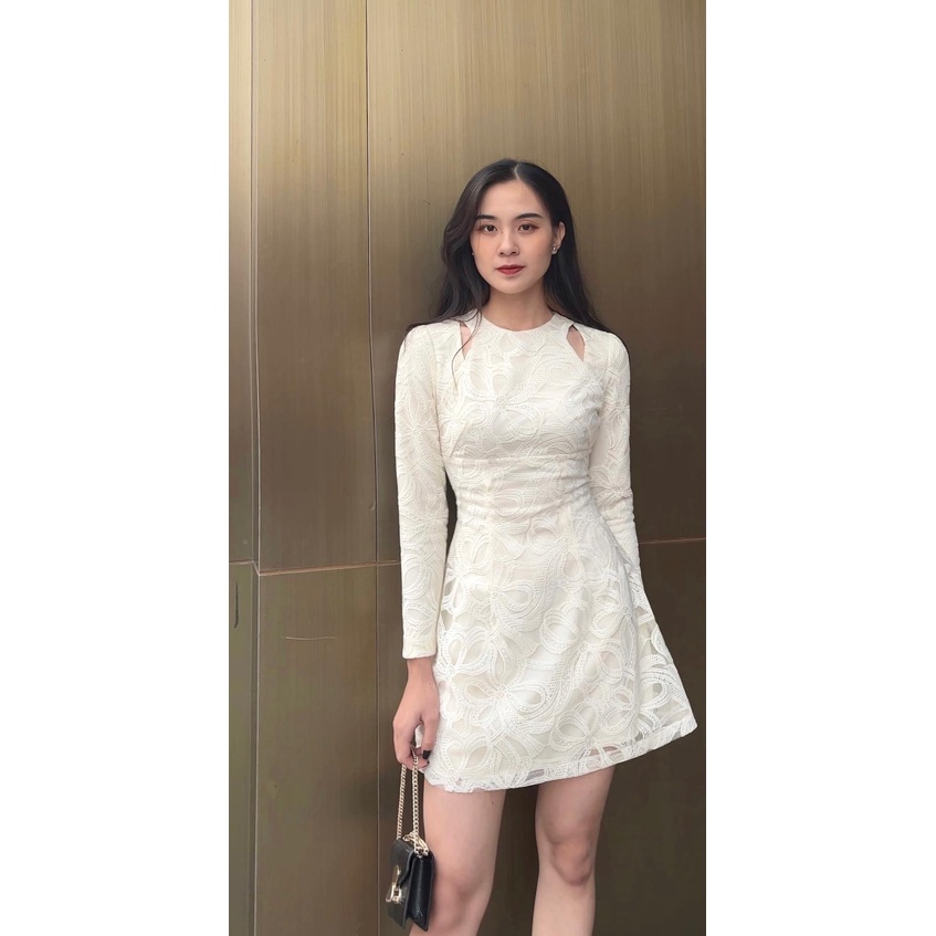 Đầm ren tay dài Myra- MAIIMER