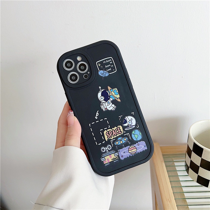 Ốp Điện Thoại Cặp Họa Tiết Vũ Trụ Thời Trang Cho Realme C31 C11 C20 C20a C11 2020 C11 2021 C12 C15 C25s