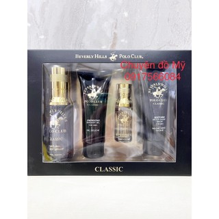 Set nước hoa Beverly Hills Polo Club for men Classic 4 món ml của Mỹ