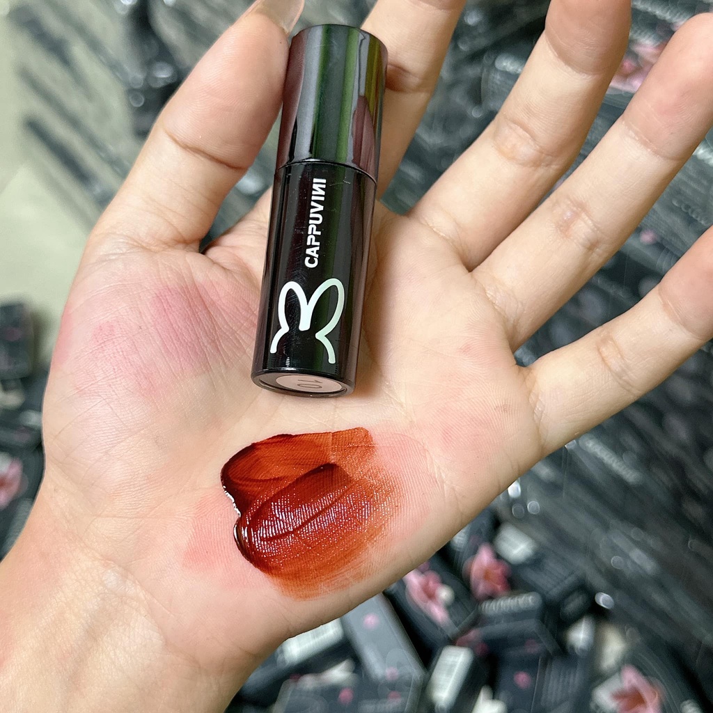 Son thỏ đen CAPPUVINI - Son tint lì màu số 10