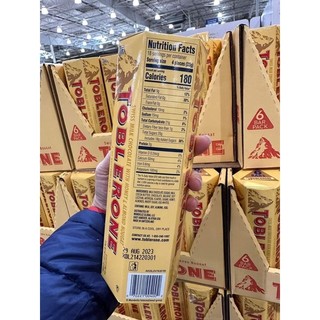 Socola Toblerone Chocolate date 8/2023 sữa mật ong & hạnh nhân -Hàng Mỹ