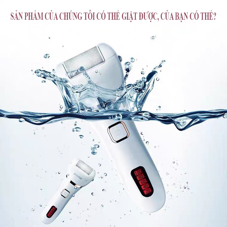 Dụng Cụ Chà Gót Chân Tẩy Tế Bào Chết Chuyên Dụng, Máy Mài Gót Chân 3 Chế Độ Hiển Thị màn hình LCD Cao Cấp