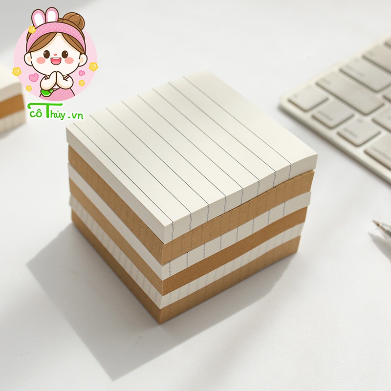 GC03 Giấy ghi chú hình vuông , giấy note 80 trang kiểu dáng đơn giản tiện dụng