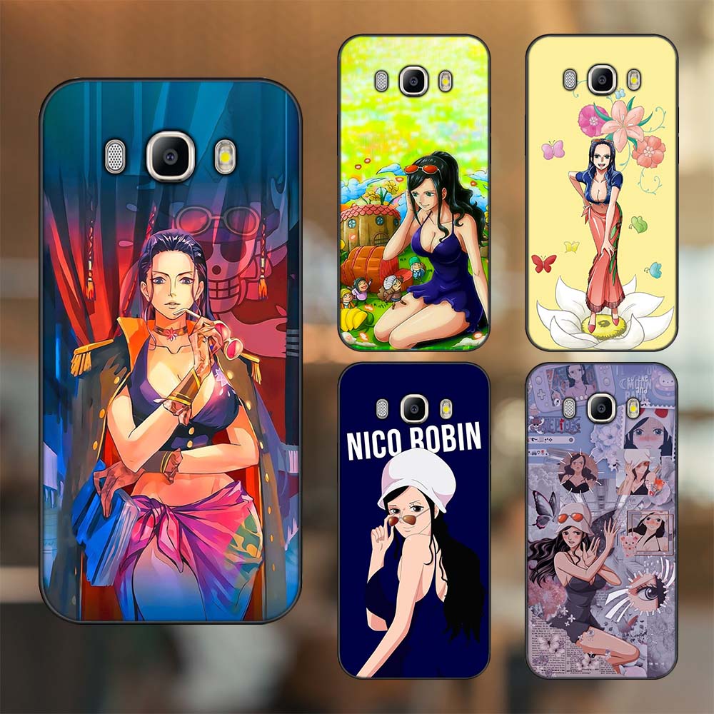 Ốp lưng Samsung J5 2016, J7 2016 viền đen in hình Nico Robin One Piece Đảo Hải Tặc
