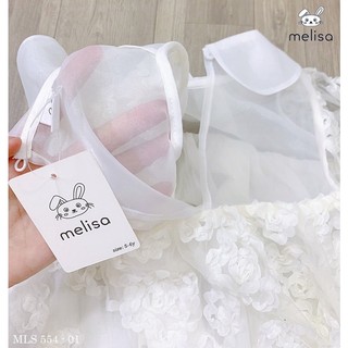Đầm Hoa dập nổi 3D