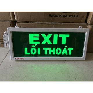 Đèn exit thoát hiểm kentom 1 mặt
