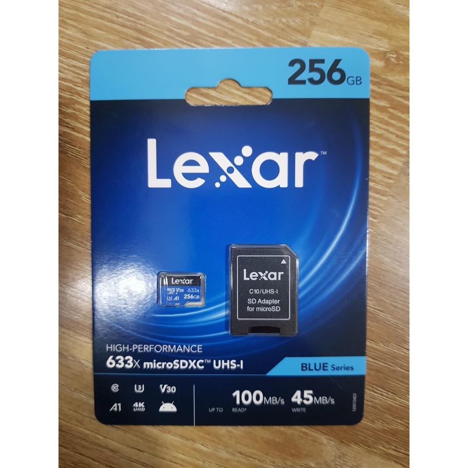 Thẻ nhớ Micro SDXC Lexar Cao cấp 128Gb 64Gb 32Gb Chính hãng, Chuyên dụng Camera ip wifi, Camera hành trình, điện thoại