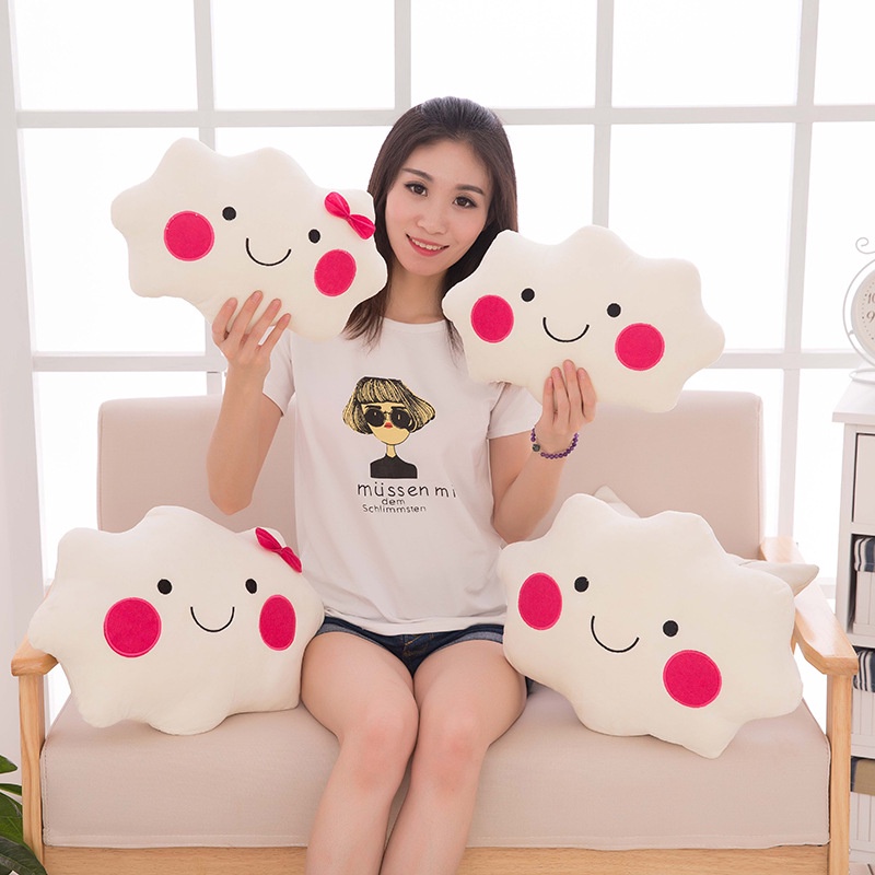Gối Ôm Hình Đám Mây Hoạt Hình Bằng Nhung Dễ Thương Xinh Xắn
