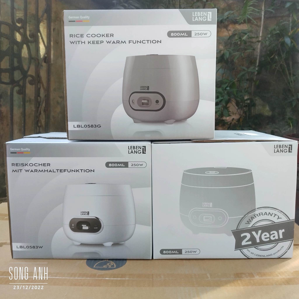 Nồi cơm điện cơ mini LBL0583 Lebenlang 0.8L 250W lựa chọn hoàn hảo cho gia đình ít người, bảo hành chính hãng 24 tháng
