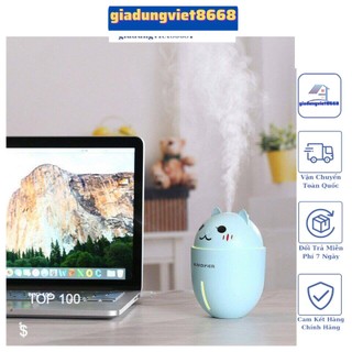 Máy phun sương tạo hơi ẩm hình gấu hạt sương thẩm thấu tốt cho mọi loại da - Máy phun sương 2 chiều kết hợp đèn usb