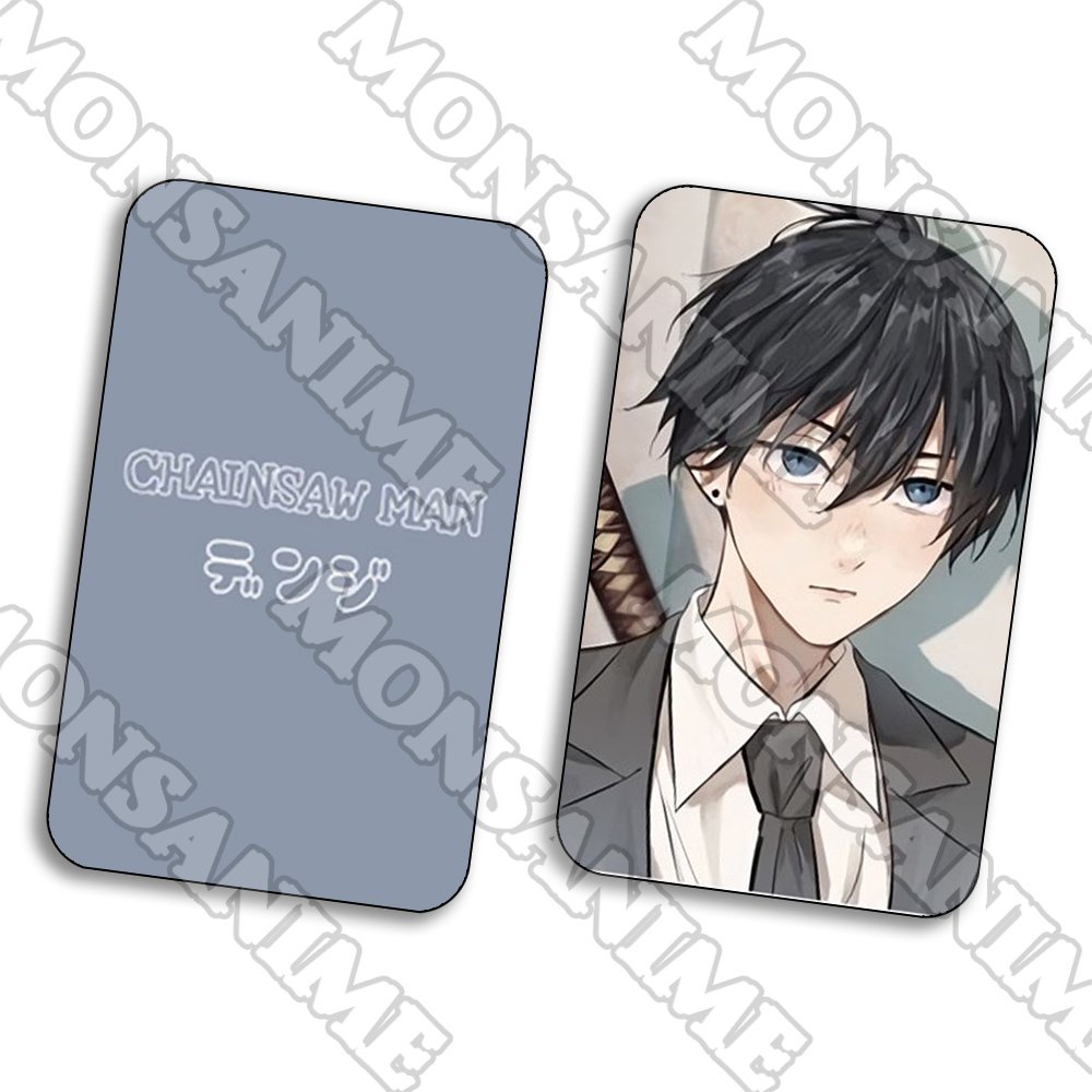 Ảnh card bo góc in hình CHAINSAW MAN Thợ săn quỷ ver Teen thẻ bo viền 5*8cm anime chibi sưu tầm 1 tấm
