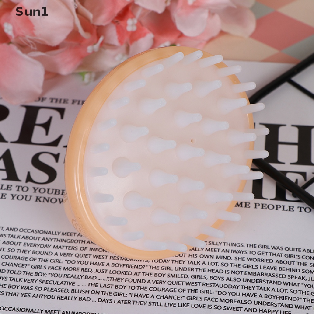 Sun1 > Lược Silicone Mini Cầm Tay Mát Xa Da Đầu