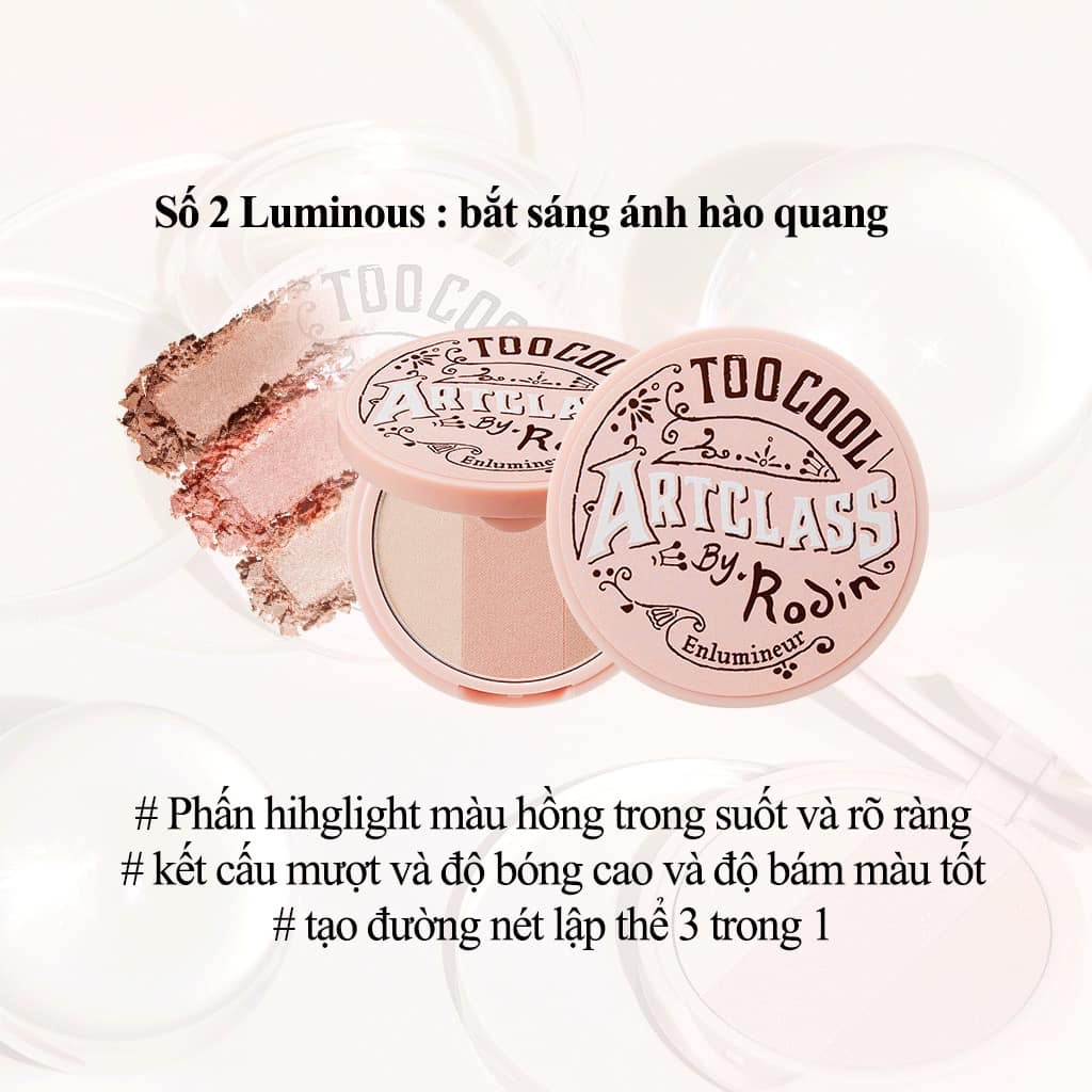 Phấn tạo khối Too Cool For School Artclass By Rodin Shading 9.5g tạo khối và bắt sáng, highlighter