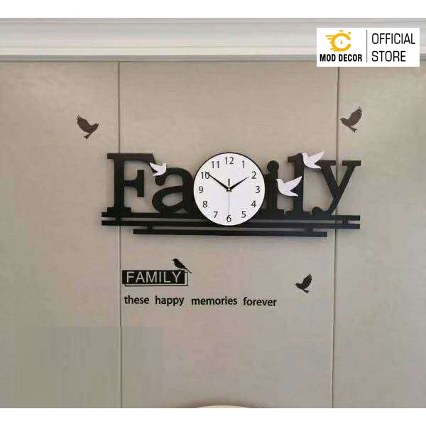 Đồng hồ treo tường trang trí Family MOD Decor, Lianzhang JJT 115