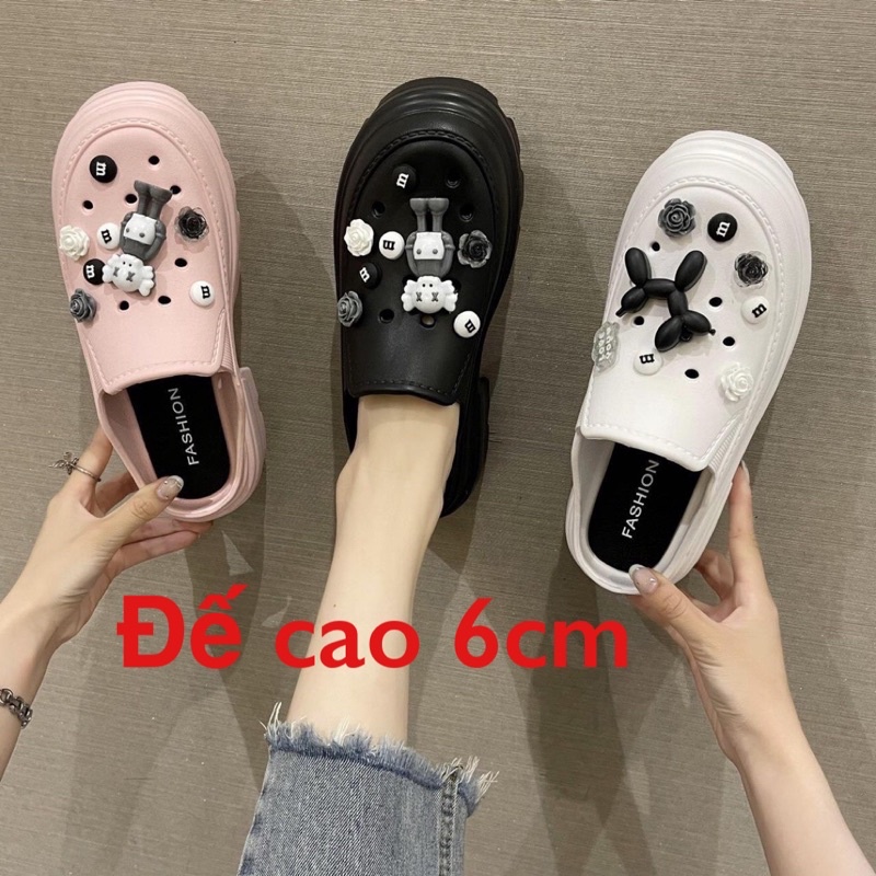 Dép Sục Cross Sandal đế cao 6cm, Dép cross siêu nhẹ giá rẻ