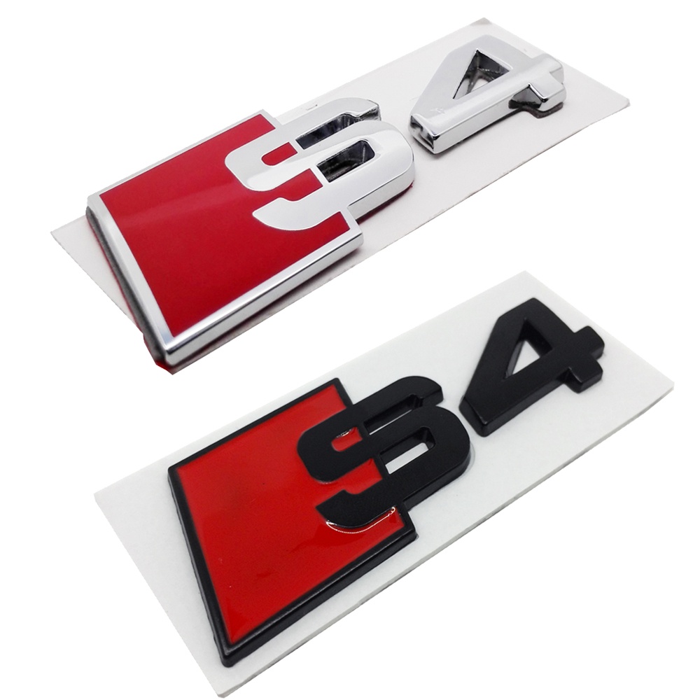 Sticker Kim Loại Dán Trang Trí Xe Hơi Audi Sline S3 S4 S5 S6 S8 RS3 RS4 RS5 RS6 RS8 A3 A4 A5 A6 Chất Lượng Cao