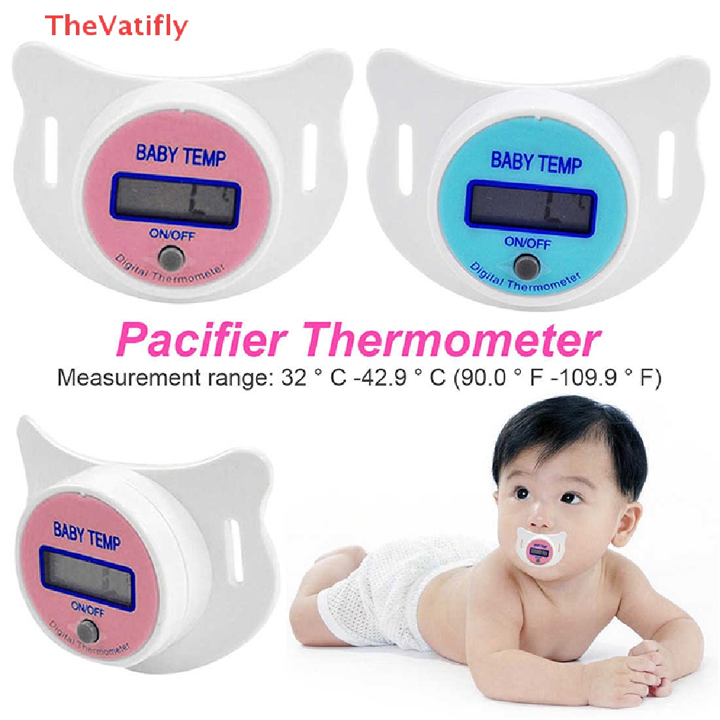 [TheVatifly] Baby Thermometer Pacifier Digital Monitor Temperature Fahrenheit Feeding nipple HOT