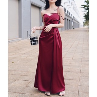CEE RI - Váy lụa đuôi cá dáng dài ( Ảnh Thật - Chính Chủ )