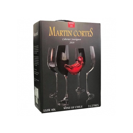 Rượu vang bịch Chile Martin Cortes Cabernet Sauvignon 3 lít 13.5% vol