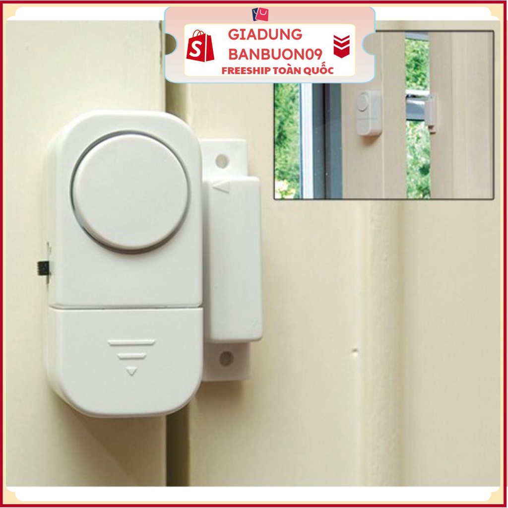 (CAO CẤP) CHUÔNG TỪ Cảm Biến Gắn Cửa Báo Động Chống Trộm Loại 1, Nhỏ Gọn, Bí Mật, Ấm Thanh 90Db - Kèm Sẵn Pin Nhập Khẩu