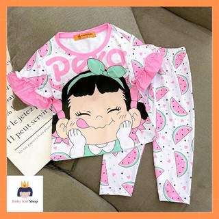 (9-20kg) Bộ đồ quần áo quần dài mùa thu đông cho bé gái RUBYKIDS