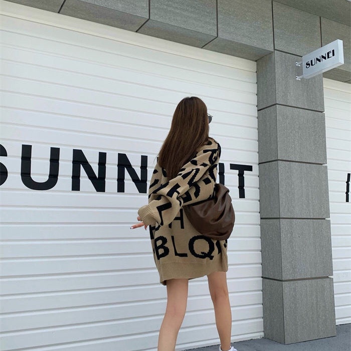 Áo Sweater Nữ Cổ Tròn In Chữ Phong Cách Mới